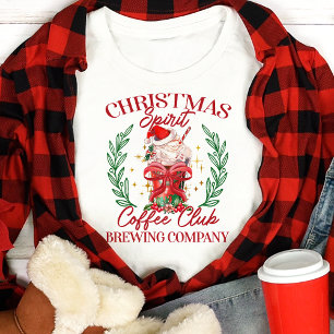 Kerst Spirit Koffie Club Festiviteiten Tri-Blend Shirt
