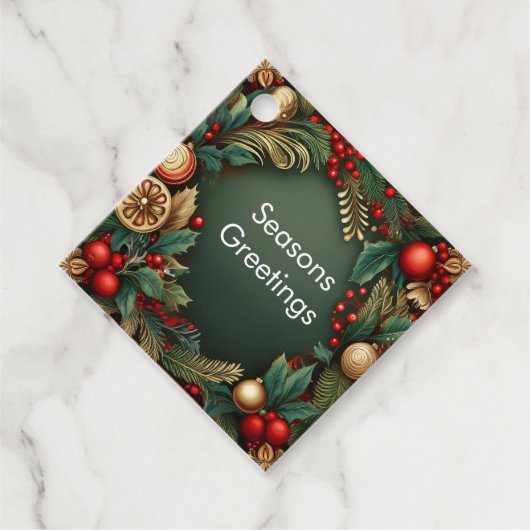 Kerst Spirits Decor Bedankjes Labels (Voorkant)