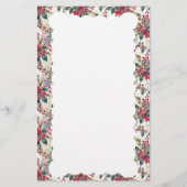 Kerst spray border vakantie briefpapier (Achterkant)