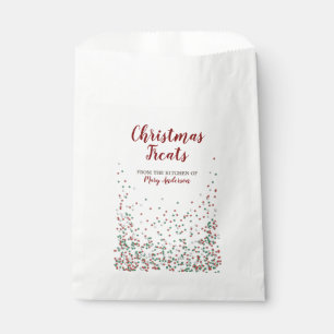 Kerst Sprinkles Custom Label Favor Tassen Bedankzakje