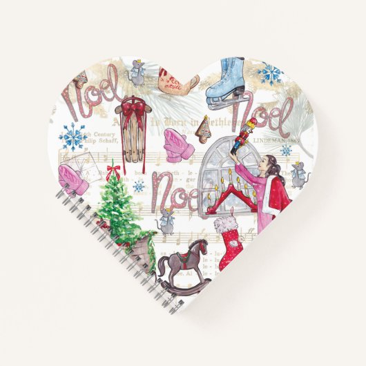 Kerst sprookje waterverf notitieboek (Voorkant)