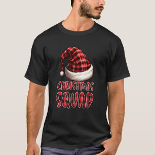 Kerst Squad Familie Team Santa Buffalo Plaid XM T-shirt