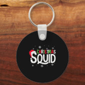 Kerst Squad Matching Familiegroep Santa Elf Xm Sleutelhanger (Voorkant)