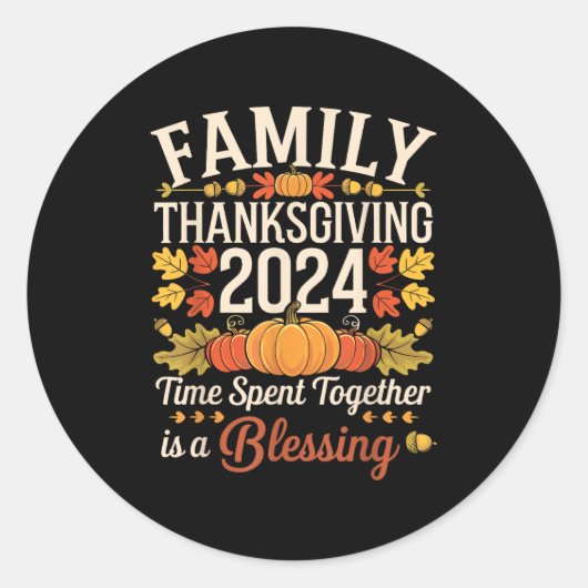 Kerst Squad Xmas Matching Pyjama Familie Chris Ronde Sticker (Voorkant)