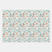 Kerst stad Magic Wrapping Papier Inpakpapier Vel (Voorkant 2)