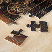 Kerst Steampunk open haard puzzel (Zijkant)