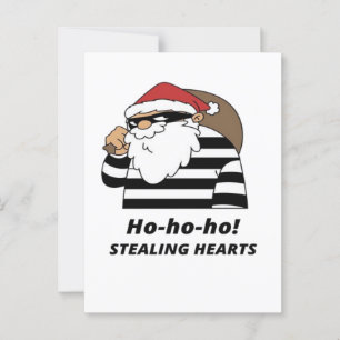 kerst stelen hart briefkaart