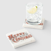 kerst stenen onderzetter (Zijkant)