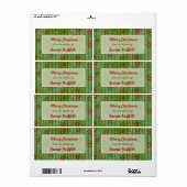 Kerst sterren van de keuken van labels. etiket (Full Sheet)