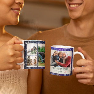 Kerst Sterrennacht Doodles 6 Foto Familie Cadeau Koffiemok