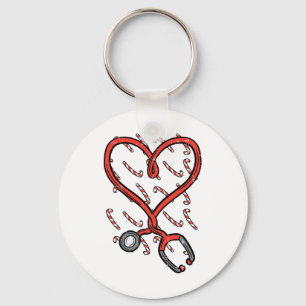 Kerst Stethoscoop Verpleegster Kerst Verpleging Sc Sleutelhanger