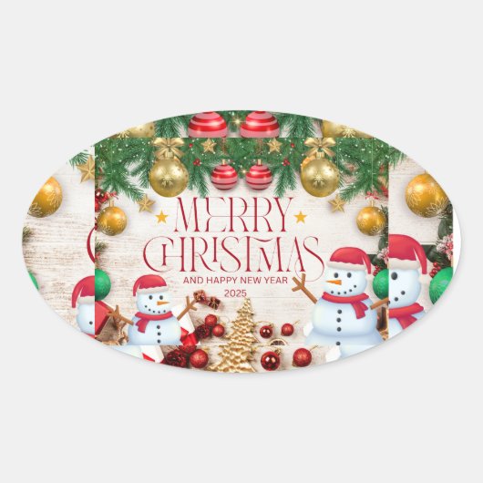 Kerst sticker (Voorkant)