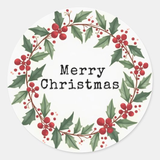 Kerst sticker (Voorkant)