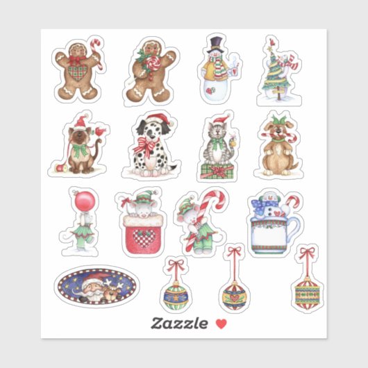 Kerst sticker (Vel)