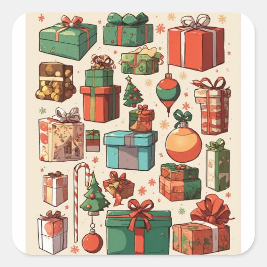 Kerst sticker (Voorkant)