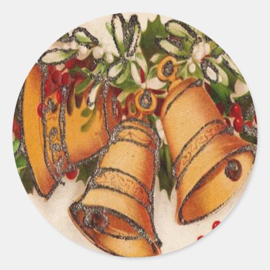 KERST STICKER - CHRISTMAS BELLS (Voorkant)