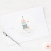Kerst sticker kustzee (Envelop)