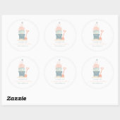 Kerst sticker kustzee (Vel)