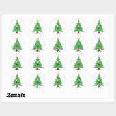 * KERST STICKER * met * * CHRISTMAS TREPERSON * * (Vel)