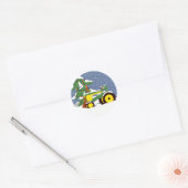 Kerst sticker tractoromhulling (Envelop)