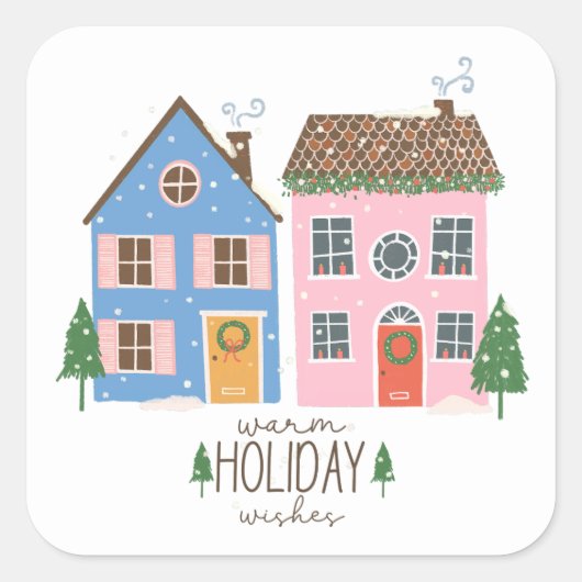 Kerst sticker voor Gift Wrapping (Voorkant)