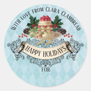 Kerst sticker voor kerstcadeautjes