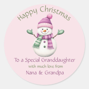 Kerst sticker voor kleindochter