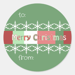 Kerst sticker weergegeven GROEN, maar u kiest kleu