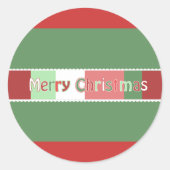 Kerst sticker weergegeven rood, maar u kiest kleur (Voorkant)