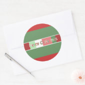 Kerst sticker weergegeven rood, maar u kiest kleur (Envelop)