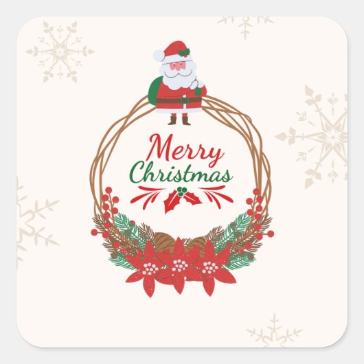 Kerst stickers en labels (Voorkant)