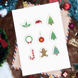 Kerst stickers instellen