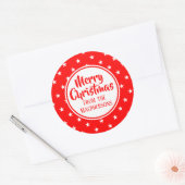 Kerst stickers met rode sterren (Envelop)