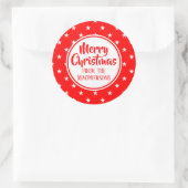 Kerst stickers met rode sterren (Tas)
