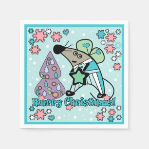 Kerst stickers , nieuw jaar servet