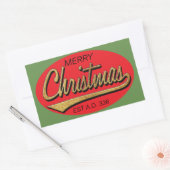 Kerst stickers "Retro Kerstmis, A.D. 336" (Envelop)