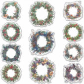 Kerst stickers set | Gotisch, heidens, noordse yul (Voorkant)