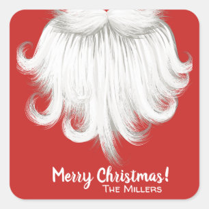 Kerst stickers van Santa Bard