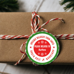 Kerst stickers van santa Workshop noordpool