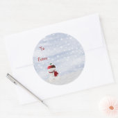 Kerst Sticky Label Gift Label (Envelop)