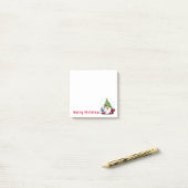 Kerst Sticky Notes Gnoom met kerstboom (Op bureau)
