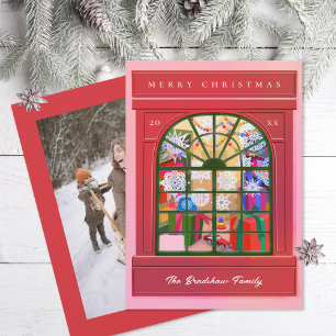 Kerst Storefront Feestdagenkaart