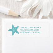 Kerst Strand Retouradres Label (Insitu)