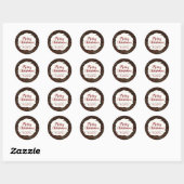 Kerst Strooijs Chocolade Aangepaste Label Sticker (Vel)