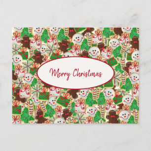 Kerst suiker koekjes bedrijf briefkaart