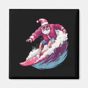 Kerst Surfen Kerstman Surfplank Rijder Surf Liefhe Magneet