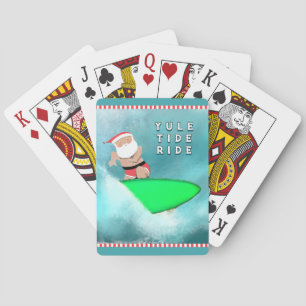 Kerst Surfen Vakantie Cadeau Pokerkaarten
