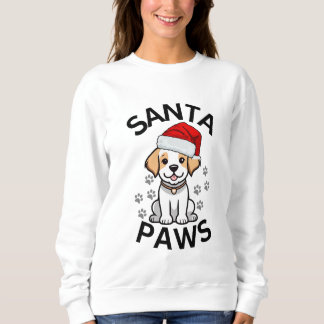 Kerst Sweatshirt Dames - Santa Paws Hond