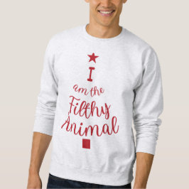 Kerst Sweatshirt, Ya smerig Dier, Trui