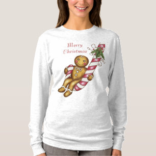 Kerst T-shirt Gingerbread Zalig Kerstfeest
